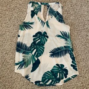 Old Navy tropical leaf tank